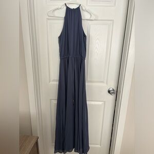 Slate blue/gray long dress